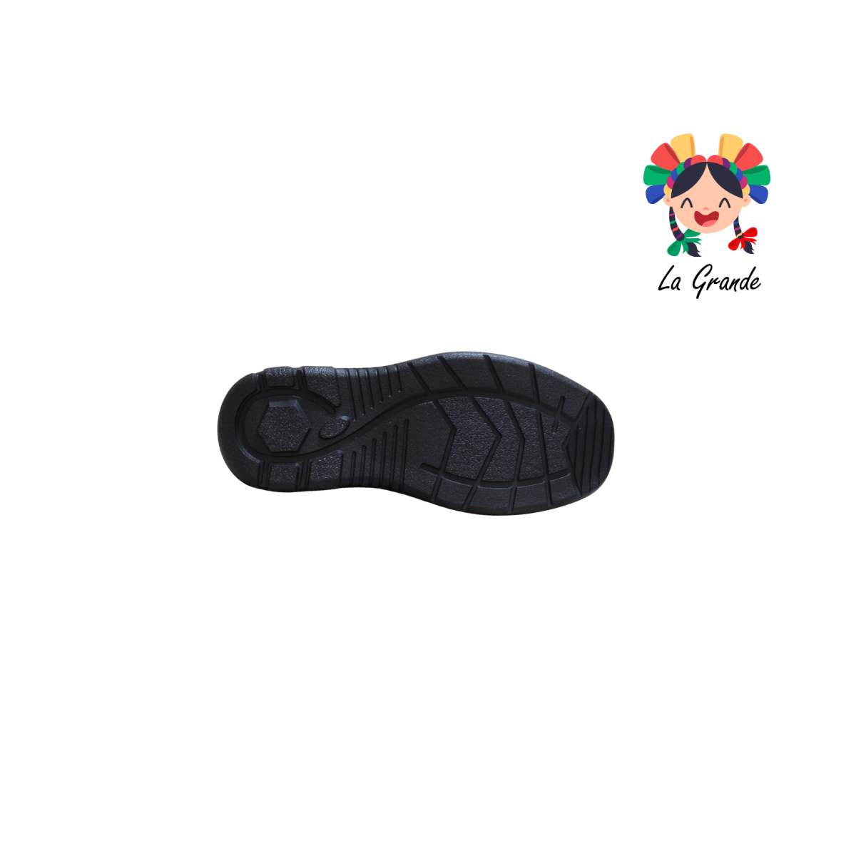 4635 RODRISAN Negro Gris Napa Zapato Escolar para Niño