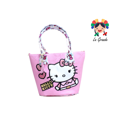 062 KITTY LUCCIANA Bolsa Rosa Casual Canasta para Dama