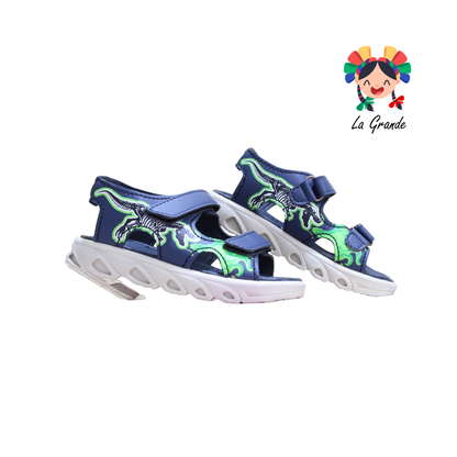 223028 PEKE KIDS Verde Dinosaurio Sint Huarache Casual para Niño