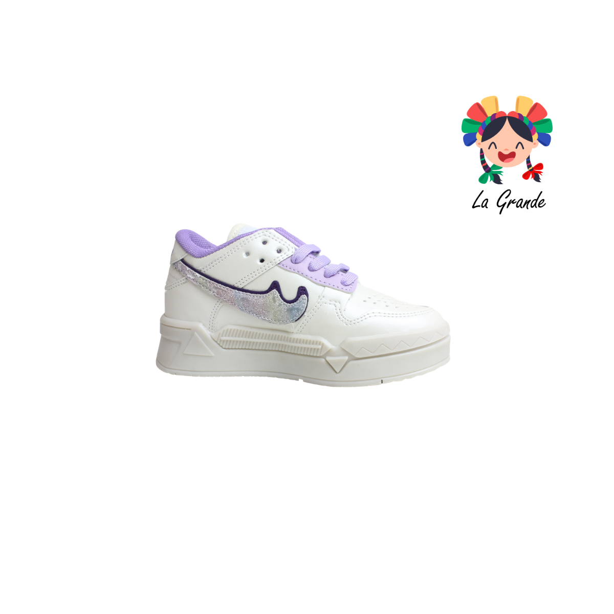 228 CHIYOS Late Lila Mdo Tenis Casual para Niña