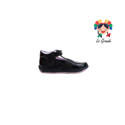 331 WIZZYZ Negro Charol Zapato Casual Para Niña