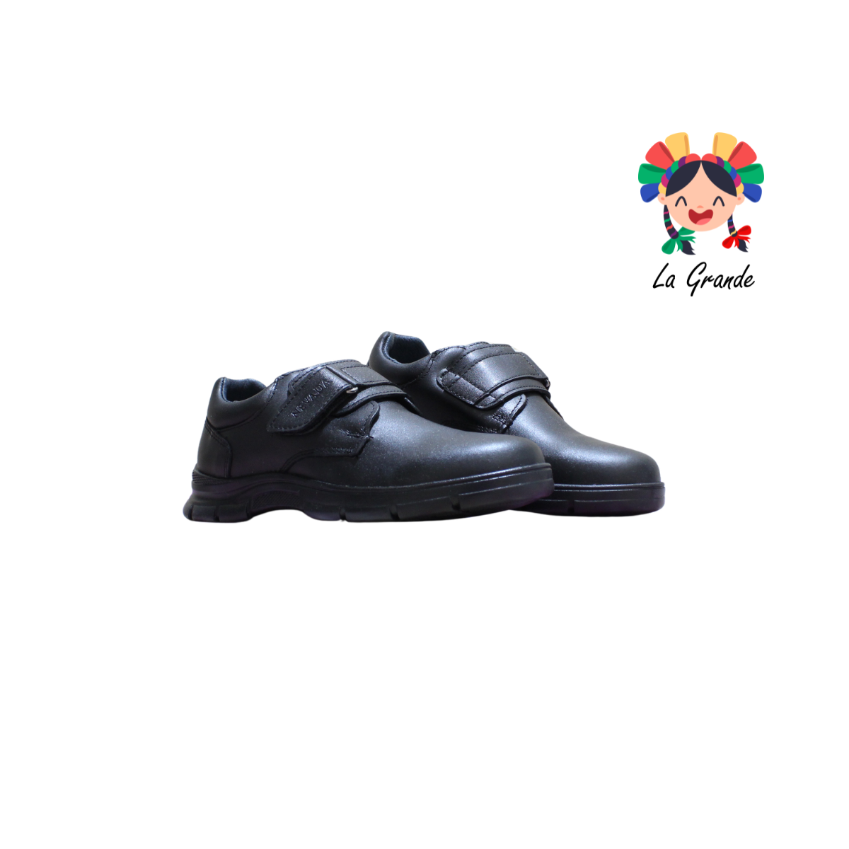 13354 NEVADA Negro Piel Zapato Casual para Joven