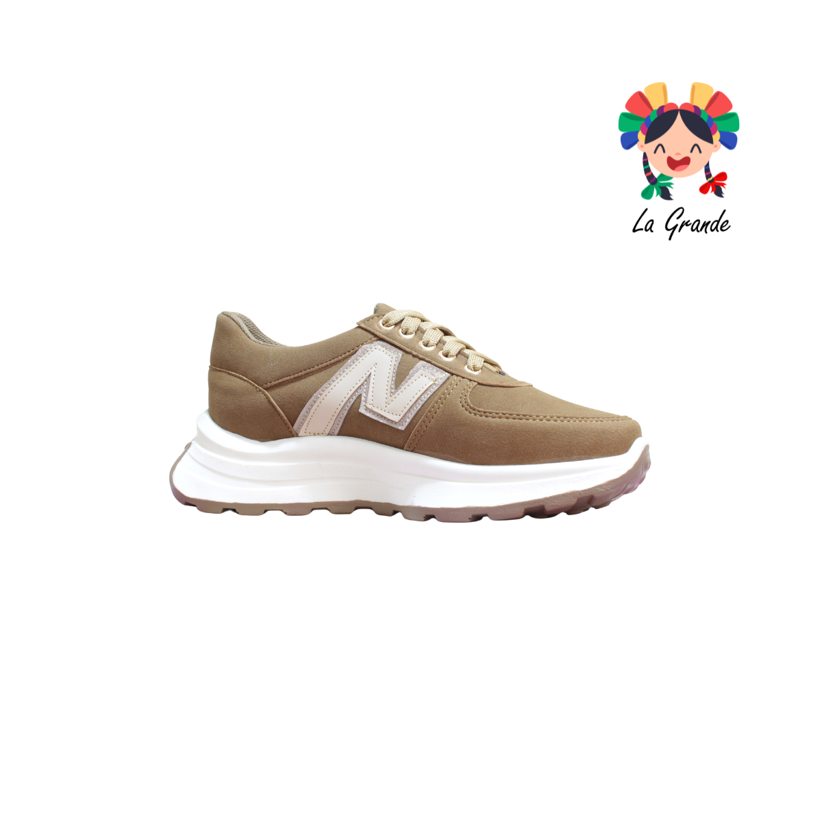 909 WILDCAT Camel Tenis Casual para Dama