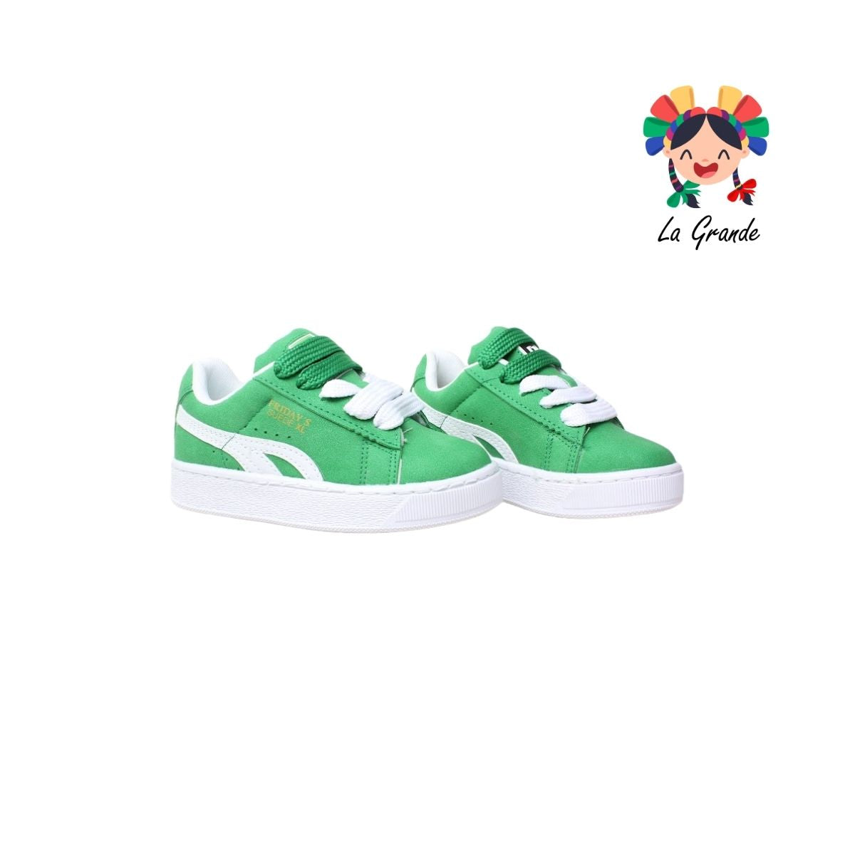 8000 FRIDAYS Verde Tenis Casual para Niña y Dama