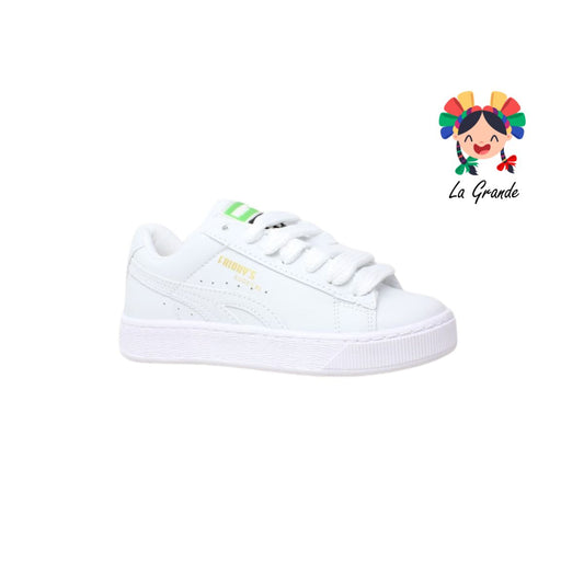 8001 FRIDAYS Blanco Blanco Tenis Casual para Niña y Dama