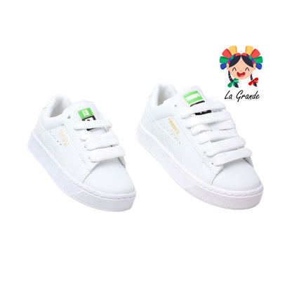 8001 FRIDAYS Blanco Blanco Tenis Casual para Niña y Dama