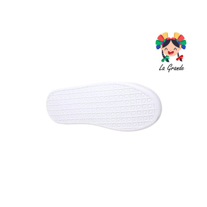 8001 FRIDAYS Blanco Blanco Tenis Casual para Niña y Dama