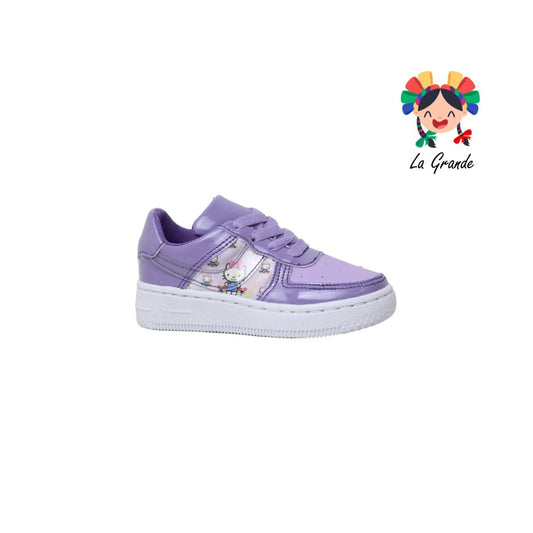 8010 PAOLA RAMIREZ Lila Hello Kitty Tenis para Niña