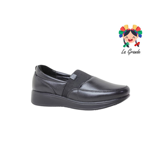 8008 PAZSTOR Negro Borrego Piel Zapato Casual para Dama