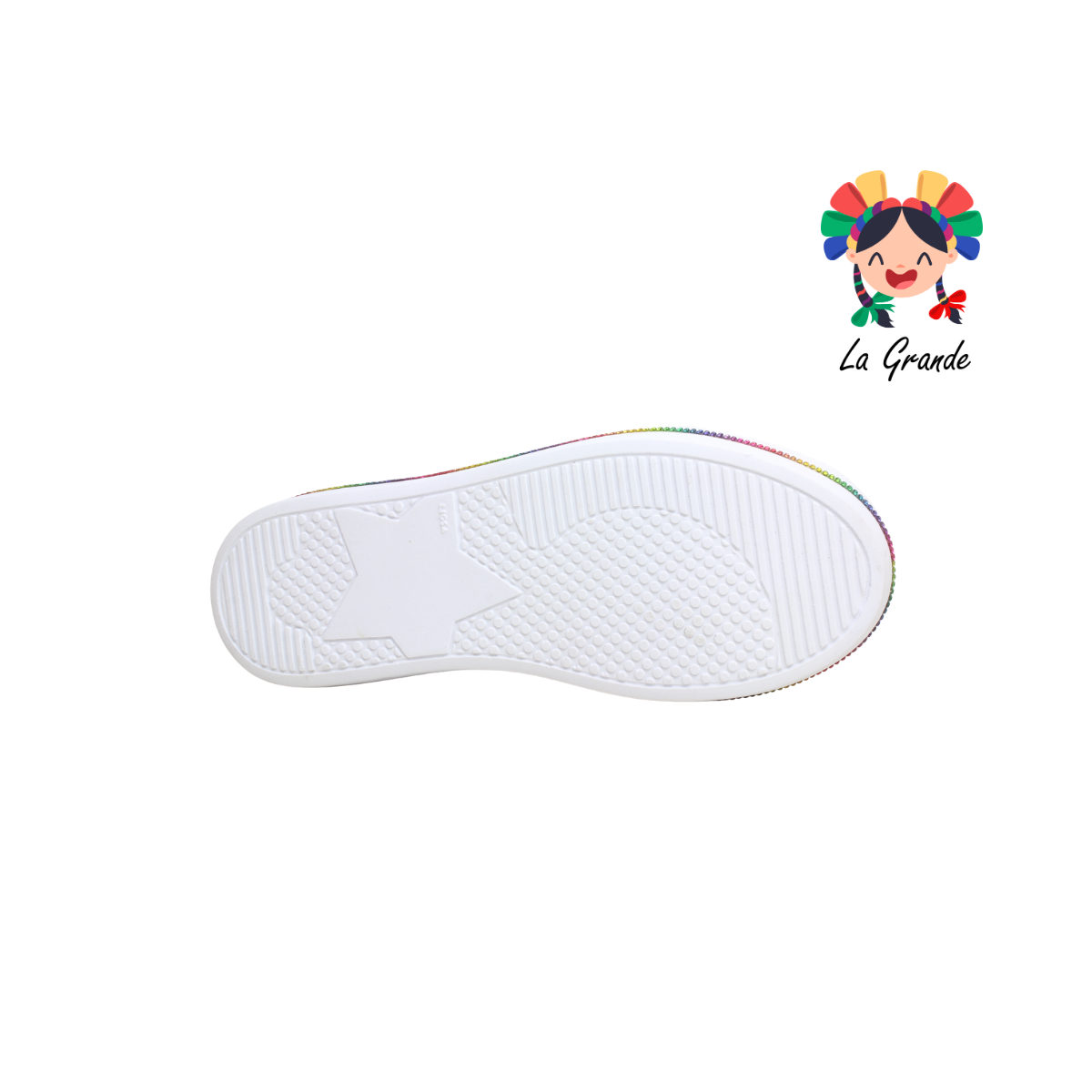 8008 SVIN Blanco Morado Sintético Tenis Casual para Dama