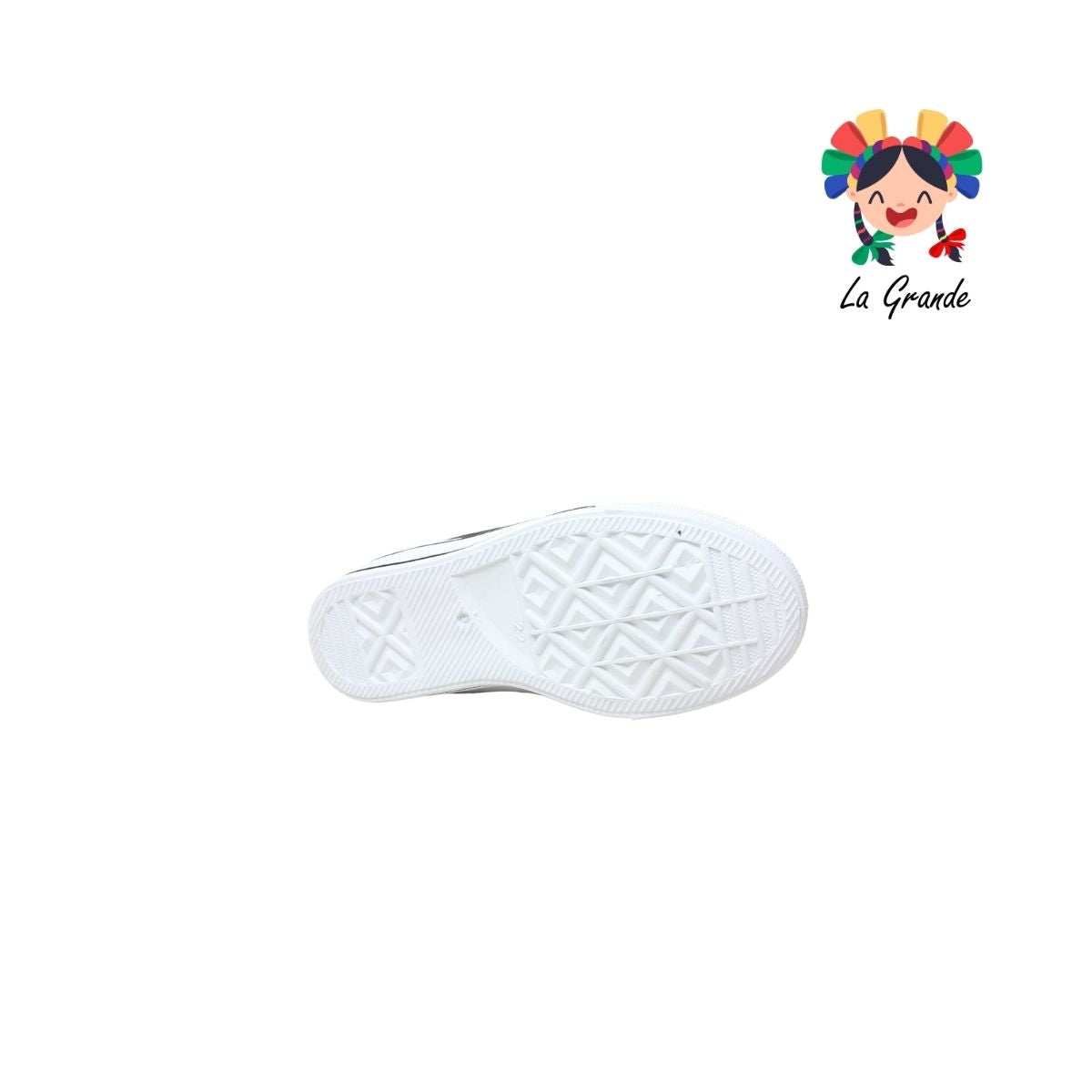 800 FGH Negro Textil Sintético Tenis Casual para Niña y Niño