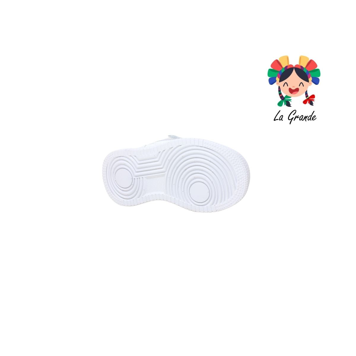 800 FON-VER Blanco Plata Sintético Tenis Casual para Bebé