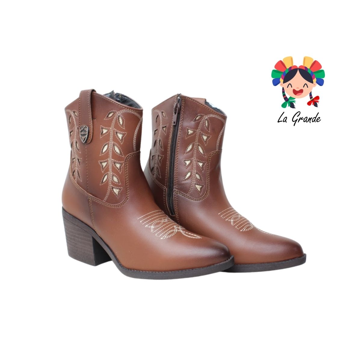 800 YUL Café Piel Bota Vaquera para Dama