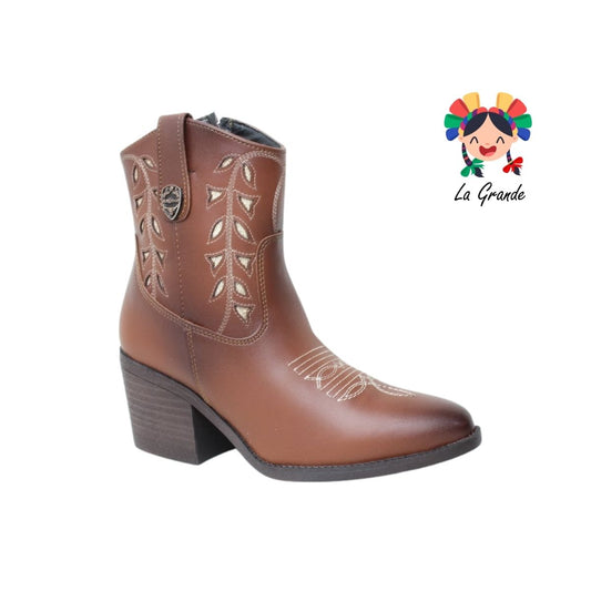 800 YUL Café Piel Bota Vaquera para Dama