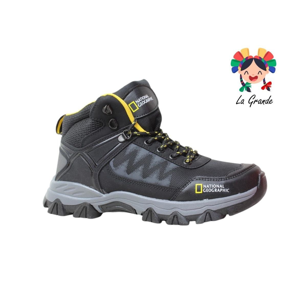 8010 NATIONAL GEOGRAPHIC Negro Oxford Bota de Montaña para Caballero
