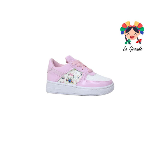 8010 PAOLA RAMIREZ Hello Kitty Blanco Rosa Sint Tenis para Bebé y Niña