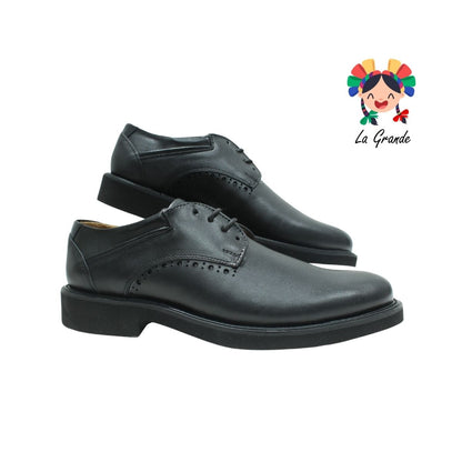 8016 VOGATTI Negro Piel Zapato para Caballero