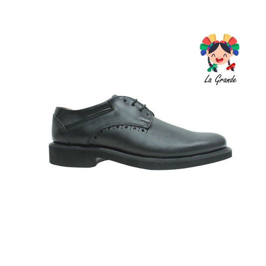 8016 VOGATTI Negro Piel Zapato para Caballero