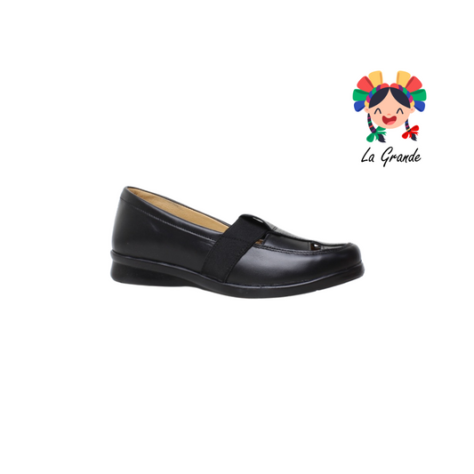 801 VARENKA Negro Piel Zapato Casual tipo Mocasín para Dama