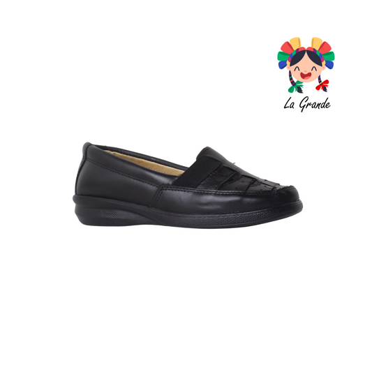 804 FANNY Negro Piel Zapato Casual para Dama