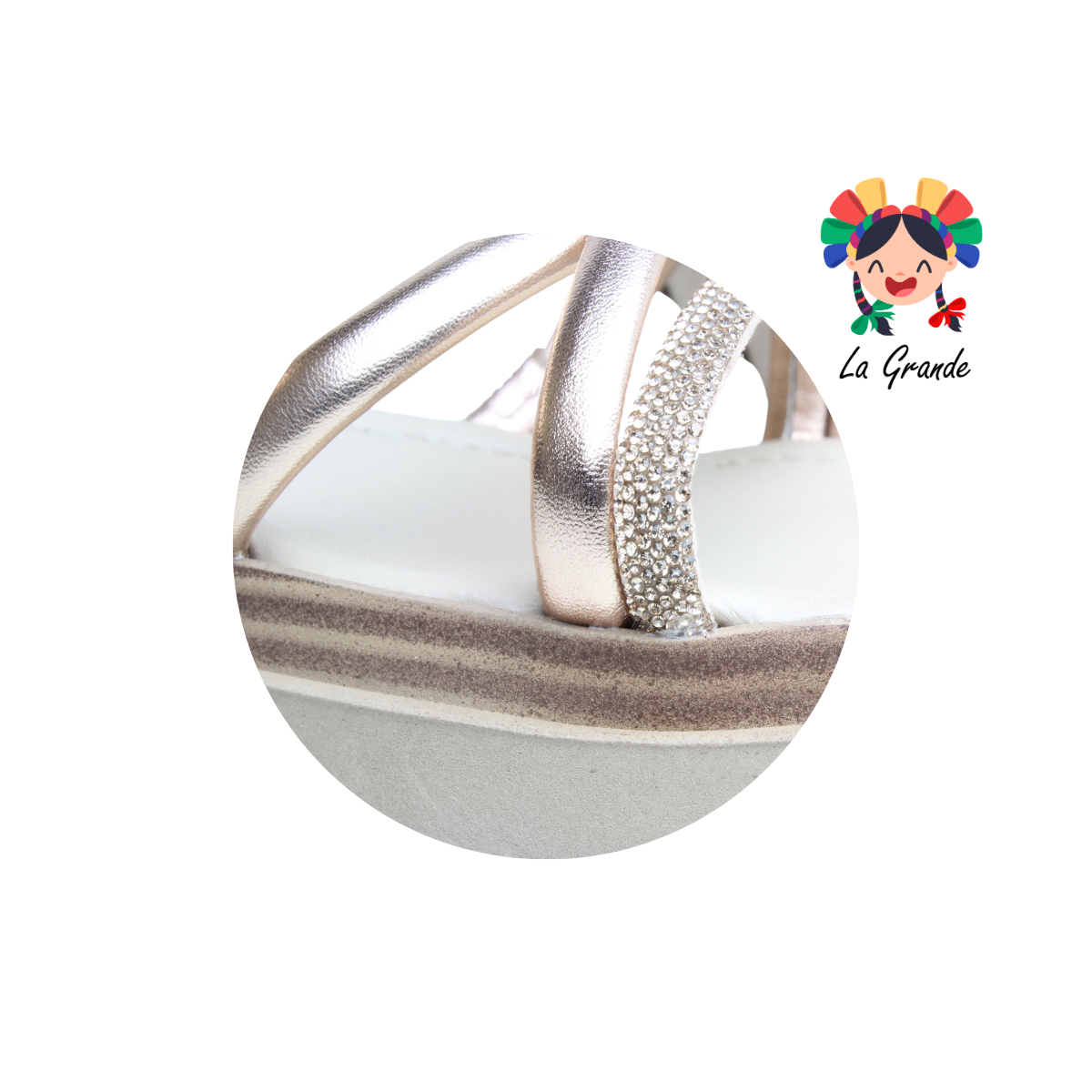 805 MIA Oro Rosado Sint Sandalia Casual para Dama