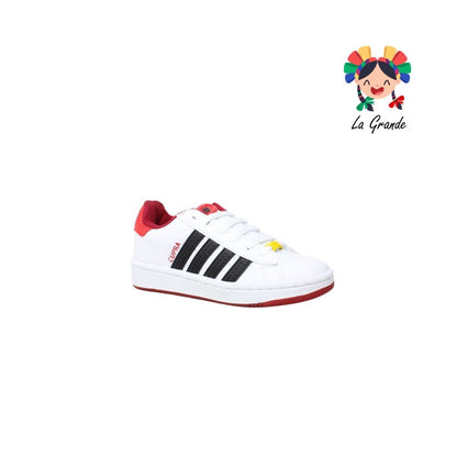 808 CUPRA Bco Ngo Rojo Sint Tenis Casual para Niña y Niño