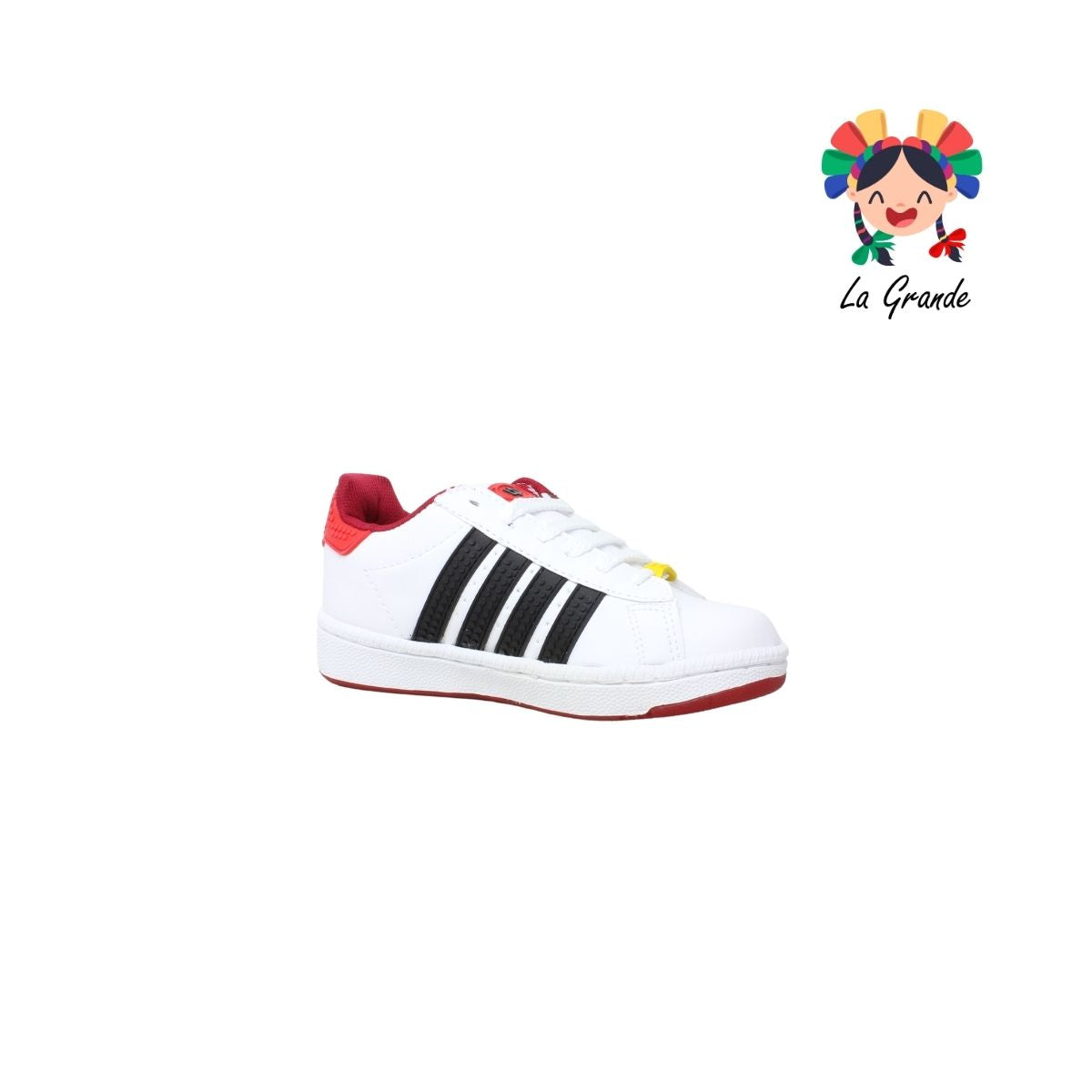 808 CUPRA Bco Ngo Rojo Sint Tenis Casual para Niña y Niño