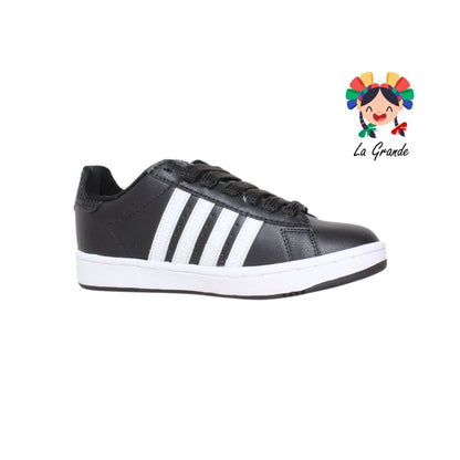 808 CUPRA Negro Blanco Lego Tenis Escolar para Niña, Niño, Dama, Joven y Caballero