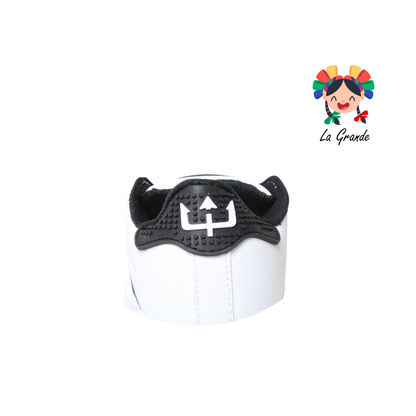 808 CUPRA Blanco Negro Lego Tenis Escolar para Bebé, Niña, Niño, Dama, Joven y Caballero