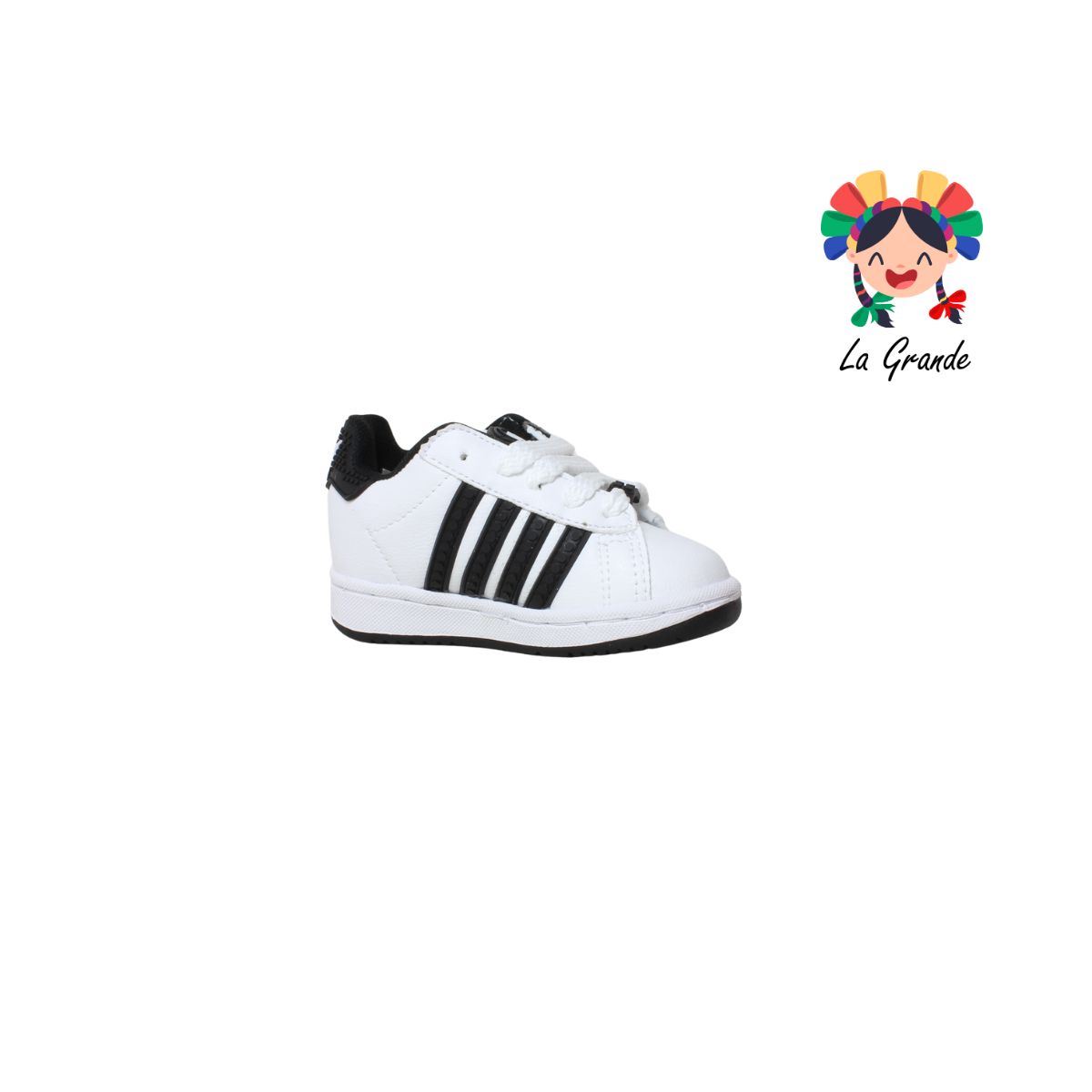808 CUPRA Blanco Negro Lego Tenis Escolar para Bebé, Niña, Niño, Dama, Joven y Caballero