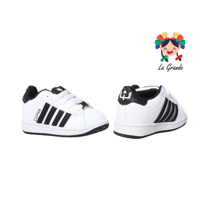 808 CUPRA Blanco Negro Lego Tenis Escolar para Bebé, Niña, Niño, Dama, Joven y Caballero