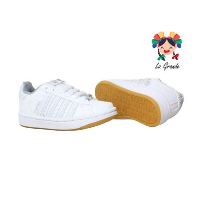 808 CUPRA Blanco Blanco Lego Tenis Escolar para Bebé, Niña, Niño, Dama, Joven y Caballero