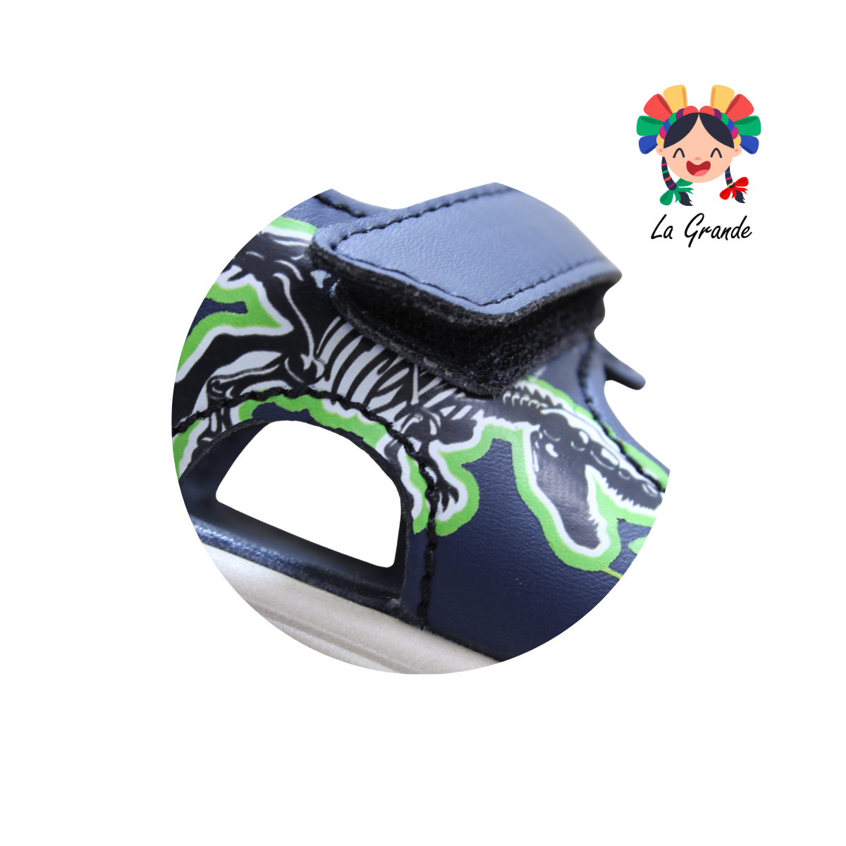 223028 PEKE KIDS Verde Dinosaurio Sint Huarache Casual para Niño