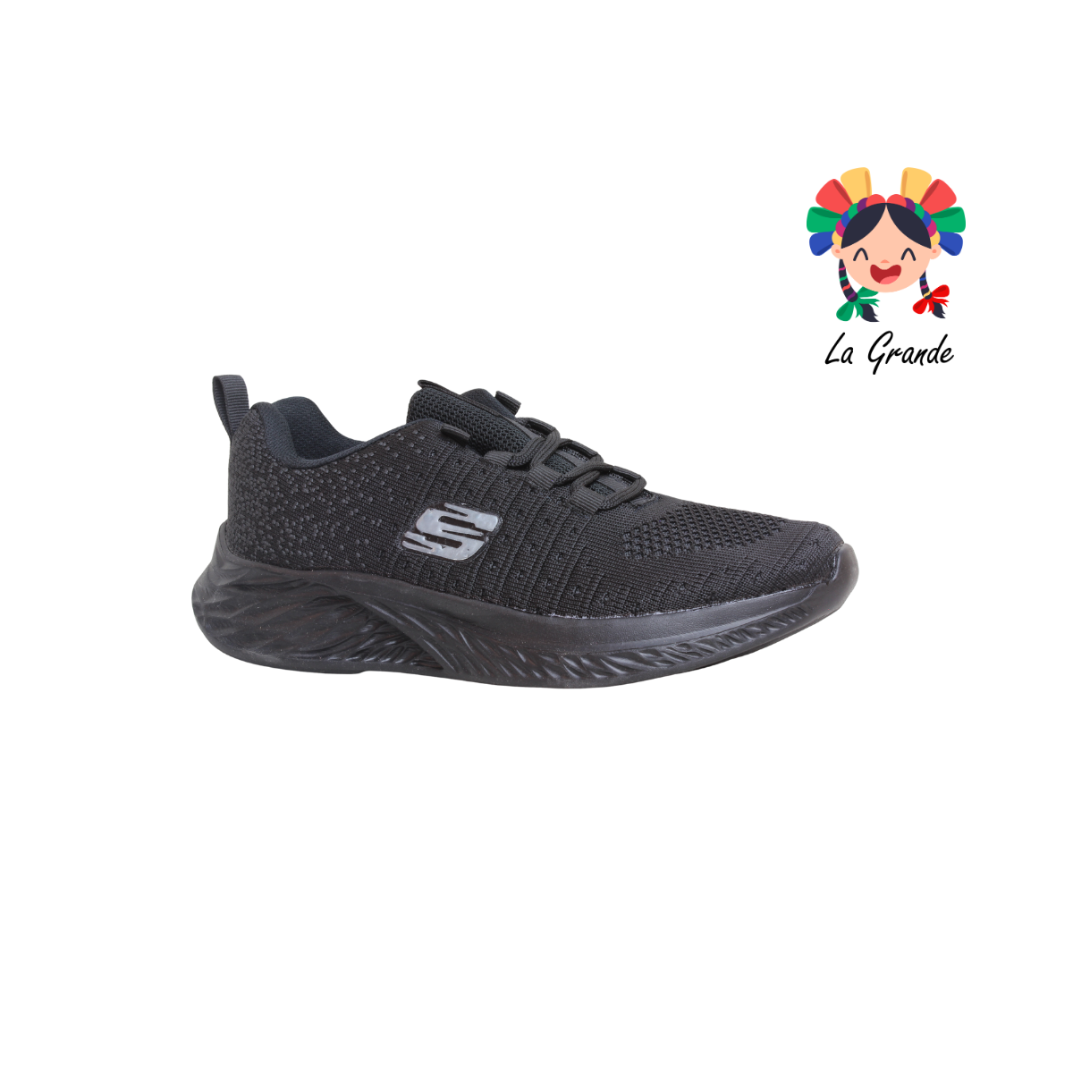 815 SIONEL Negro Negro Tenis Deportivo para Dama y Joven