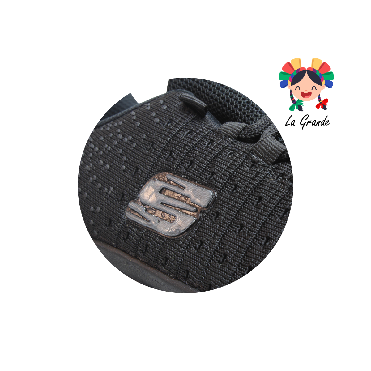 815 SIONEL Negro Negro Tenis Deportivo para Dama y Joven