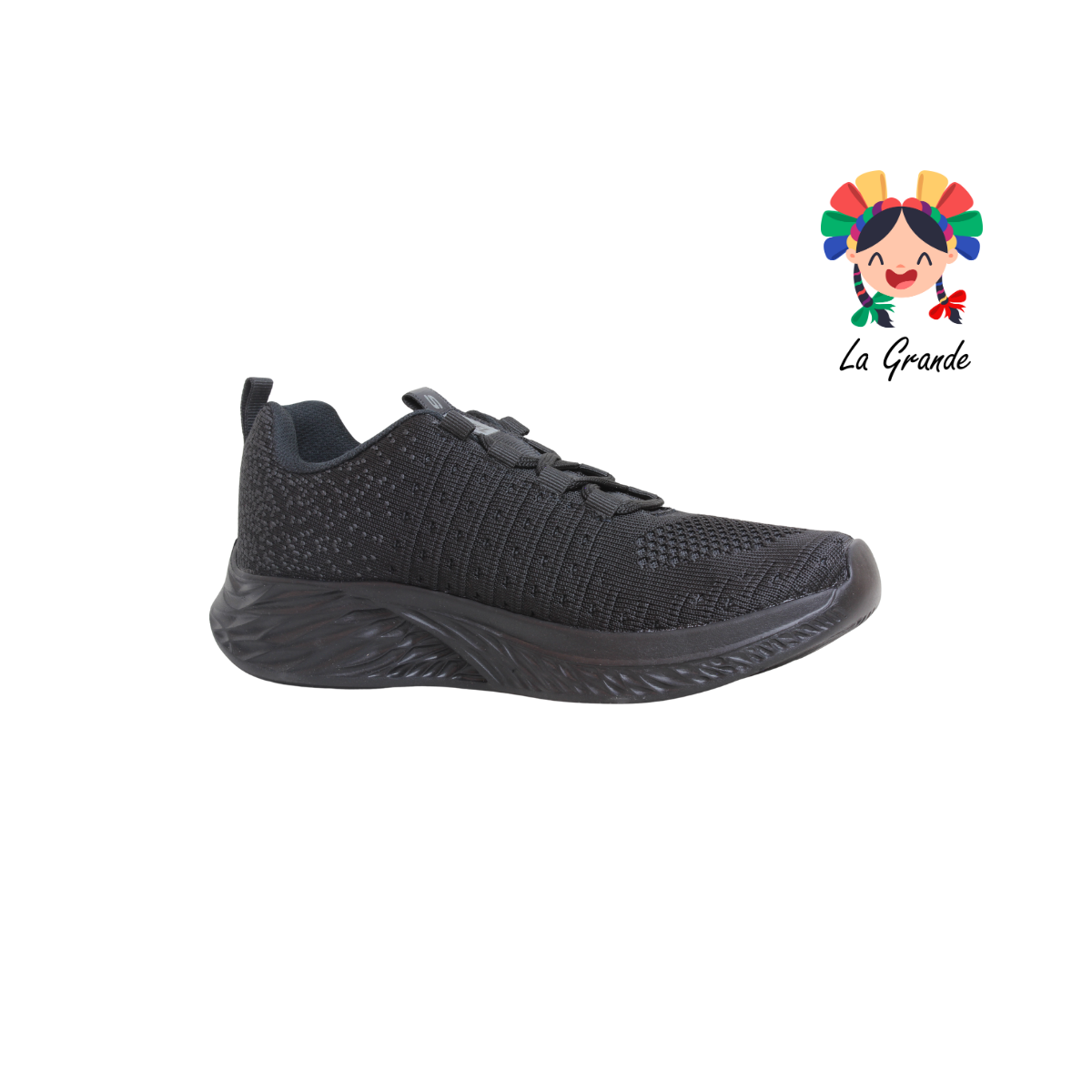 815 SIONEL Negro Negro Tenis Deportivo para Dama y Joven