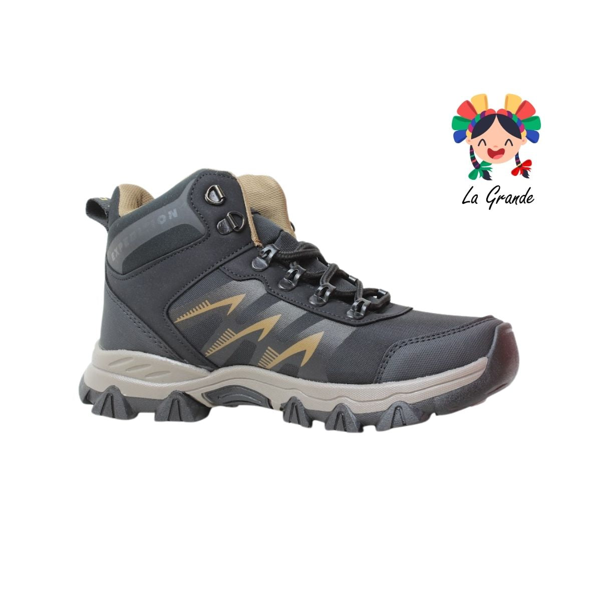 8164 NATIONAL GEOGRAPHIC Negro Ámbar Bota de Montaña para Caballero