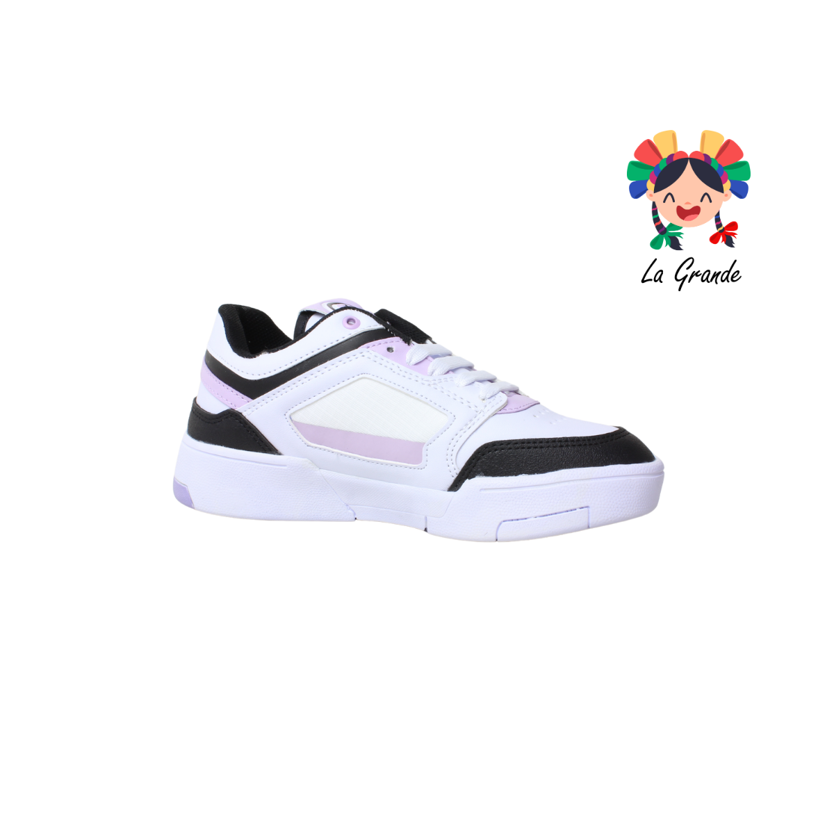 1722 ADIORA Bco Lila Ngo Tenis Casual para Dama y Joven