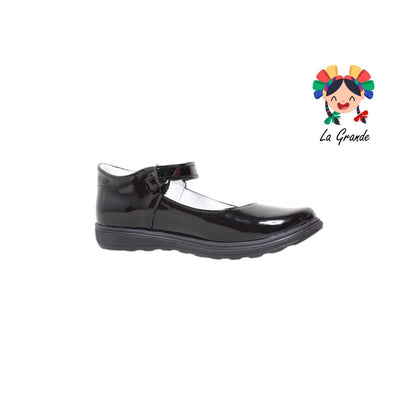 822 WIZZYZ Negro Charol Zapato Escolar para Dama