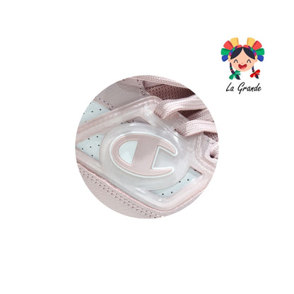 822Y CHAMPION Blanco Rosa Tenis Importado Original para Dama