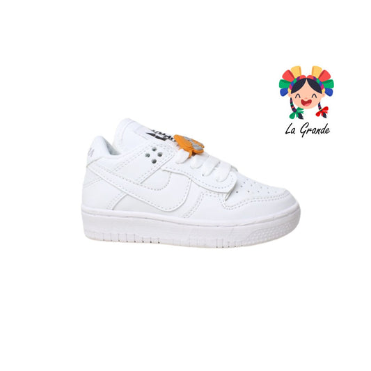 824 CUPRA Blanco Blanco Sint Tenis Escolar para Niña y Niño