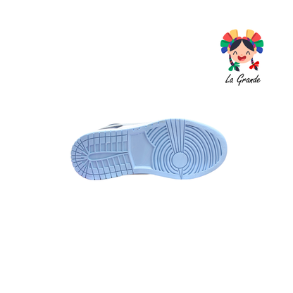 824 CUPRA Bco Gris Cielo  Sintetico Tenis Casual para Dama y  Joven