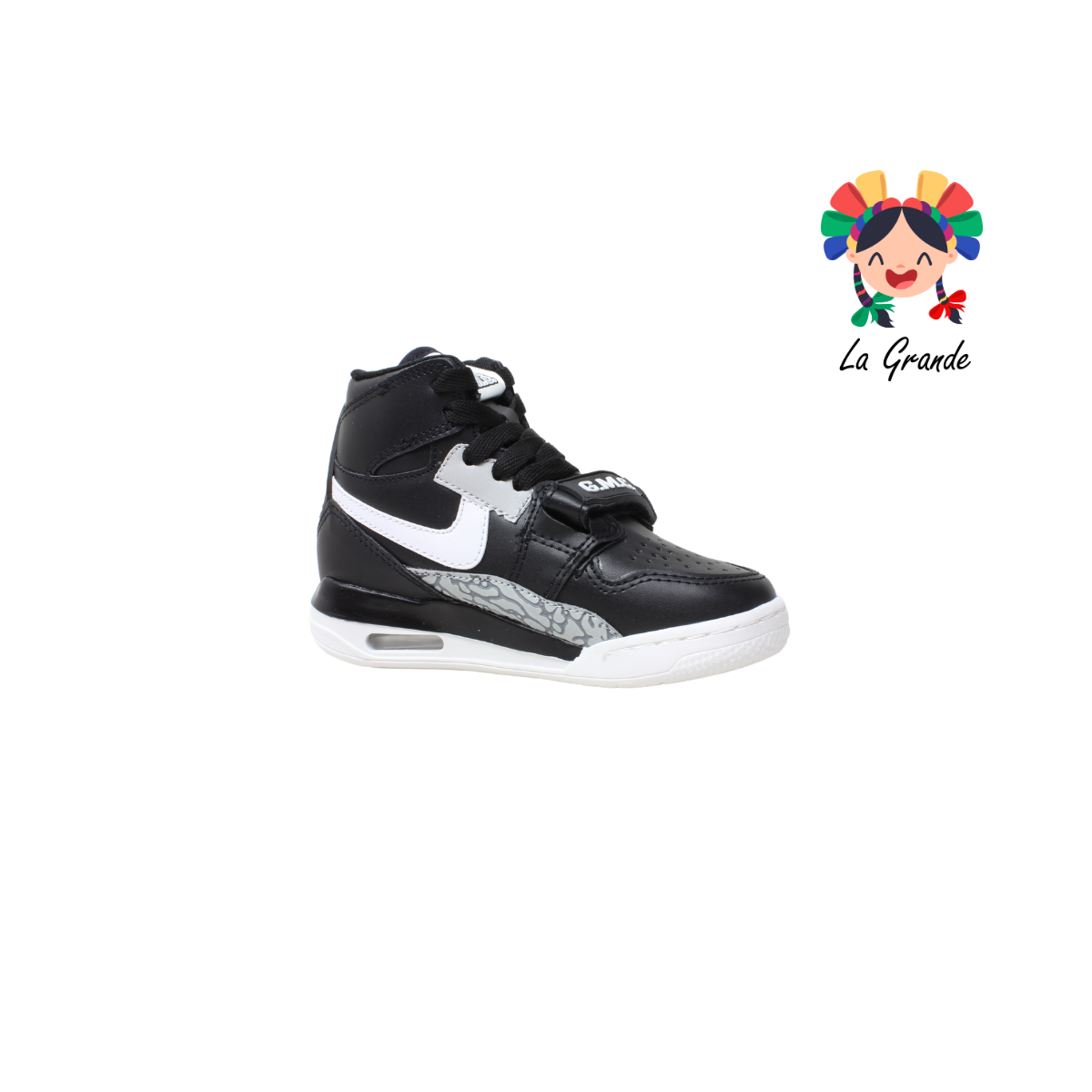 826 GMC Negro Gris Tenis para Niño