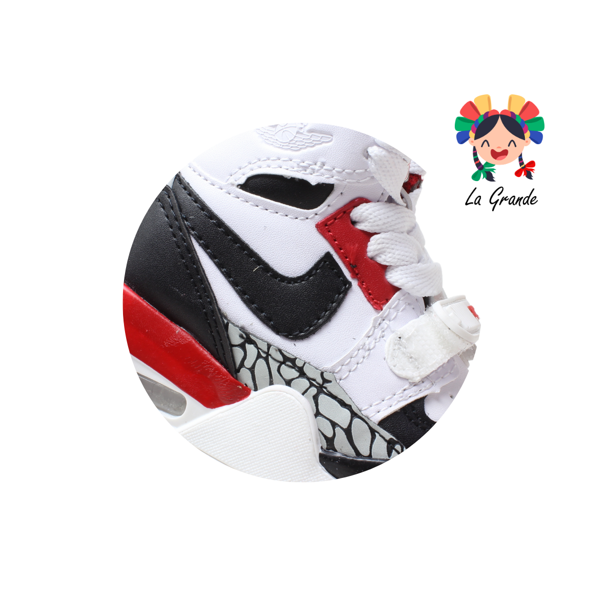 826 GMC Ngo Bco Rojo Tenis Casual para Bebé
