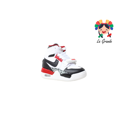 826 GMC Ngo Bco Rojo Tenis Casual para Bebé