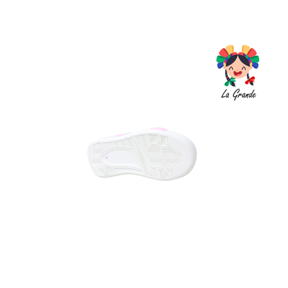 826 GMC Rosa Bco Lila Tenis Casual para Bebé y Niña