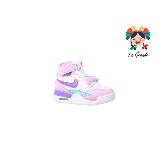 826 GMC Rosa Bco Lila Tenis Casual para Bebé y Niña