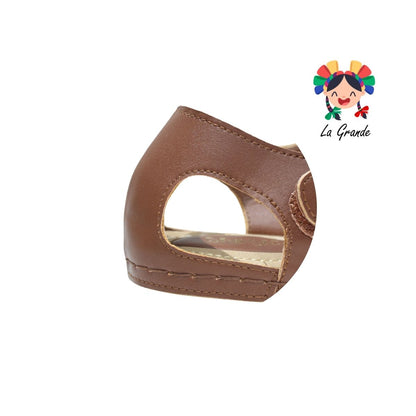 8286 SHOSH Camel Sint Huarache con Válvula para Dama