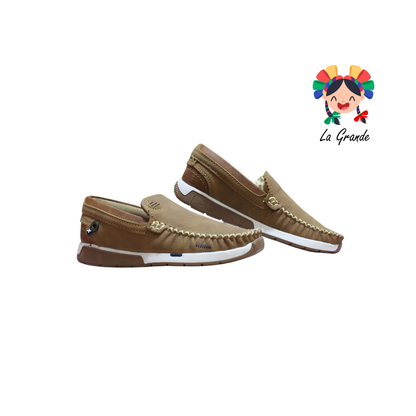 4012 CUSTOM Camel Nobuck Zapato Casual para Niño