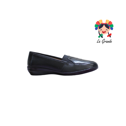 707 LUNA CONFORT Negro Piel Zapato Casual para Dama